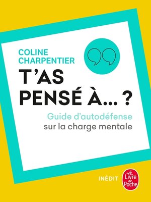 cover image of T'as pensé à ?